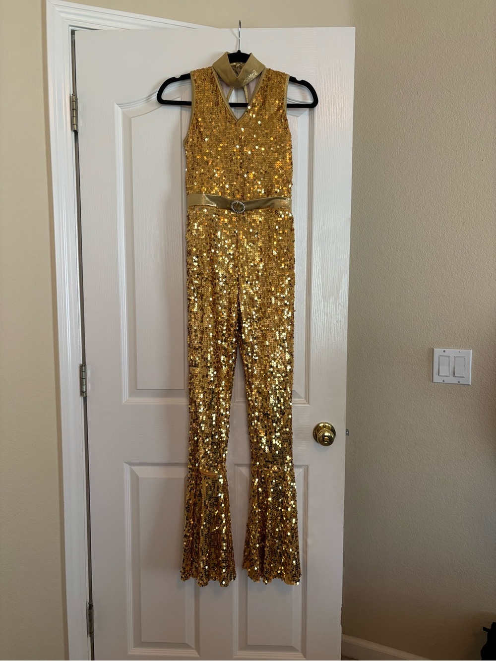 Weissman: Ultra Sequin Disco Dance Costume Gold in SA (Small Adult)